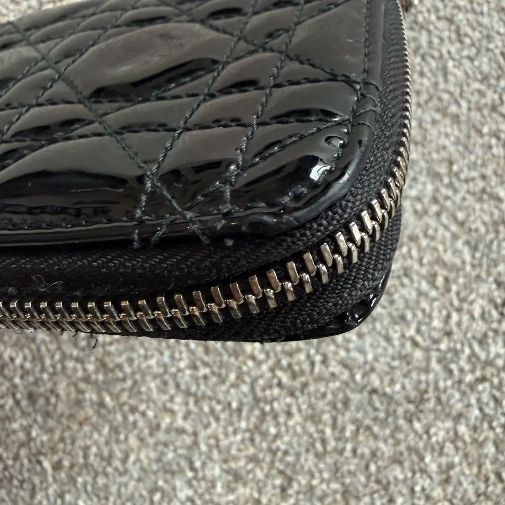 Dior Black Patented Leather Wallet